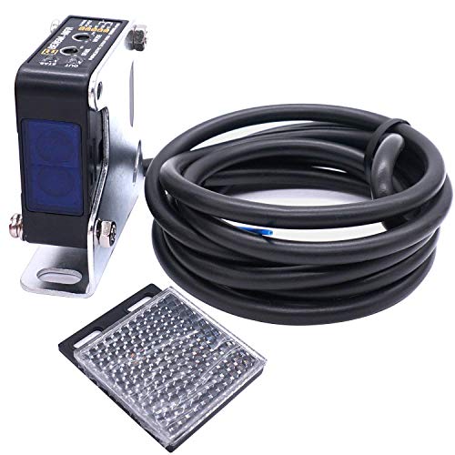 Taiss - Taiss/Indoor Wall Mounted Photoelectric Beam Sensor 24-240VDC 24-240VAC Retroreflective photoelectric Sensor Switch Proximity Switch Induction Distance 5M BEN5M