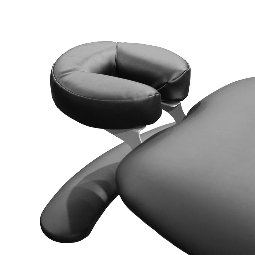 Healthec Lynx Contour Electric Massage Table 28” Wide with Headrest & Castors (Black)