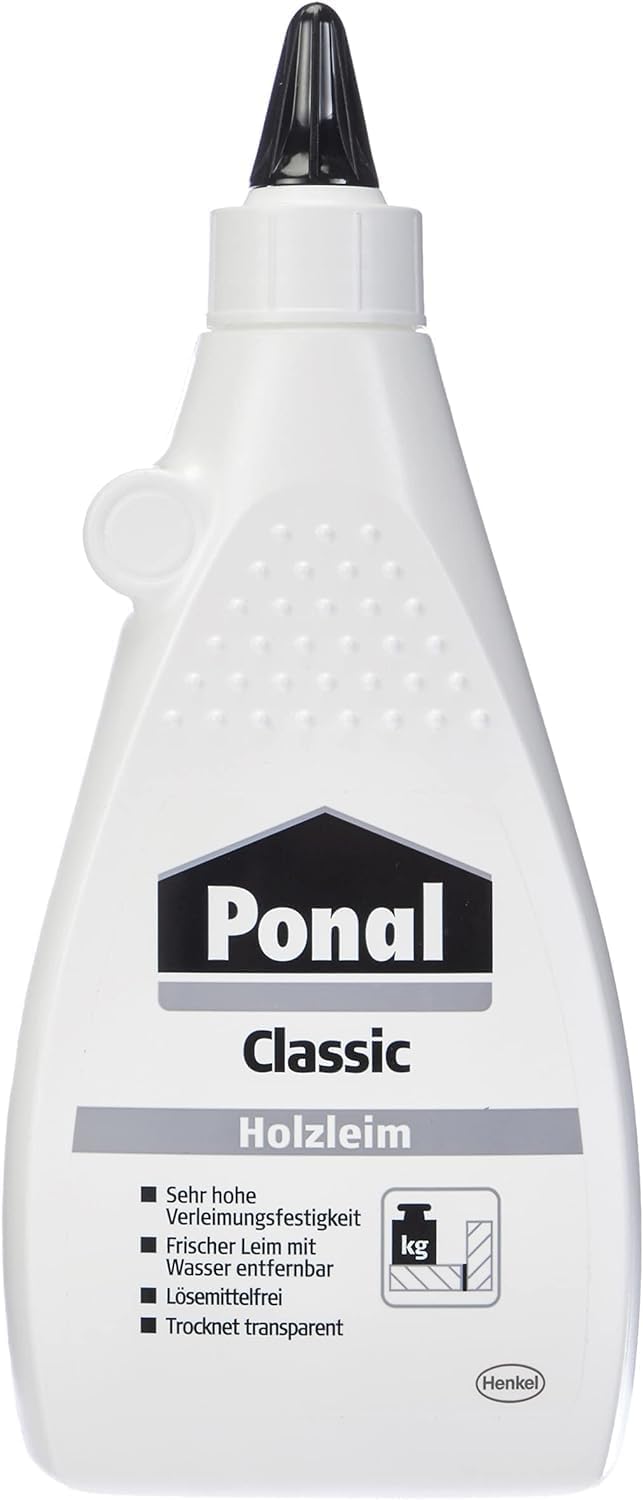 Ponal Holzleim Wasserfest für Verleimungen in Feuchträumen (5x 550g)