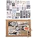 EXCEART 1 Set Vintage Scrapbook Adesivi Adesivi Adesivi Adesivi Decorativi Decorativi Planner Notebook Decalcomania Libri Sfondo Adesivi per Journaling Scrapbook Paper Forniture