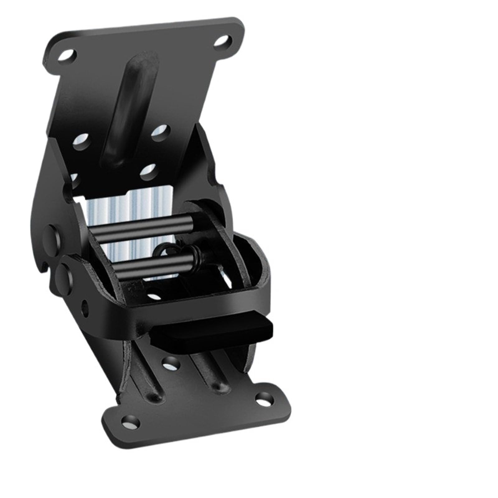 Padgcnor Black Folding Hinge Self Locking Folding Hinge Desktop Table Legs Tea Furniture Right Angle Connector 180 Degree 90 Self-Locking(Black)