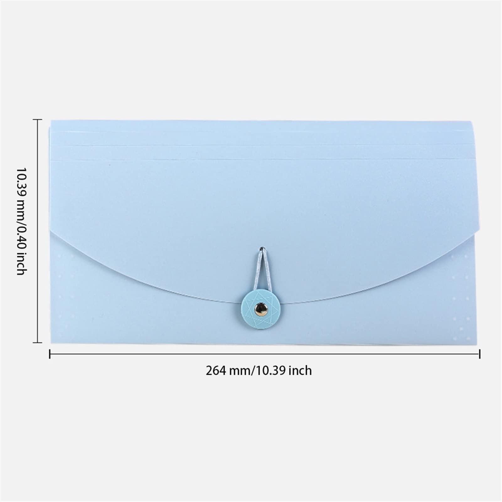 Carpeta archivadora expansible, Organizador de Almacenamiento de Documentos con Compartimentos de plástico Azul