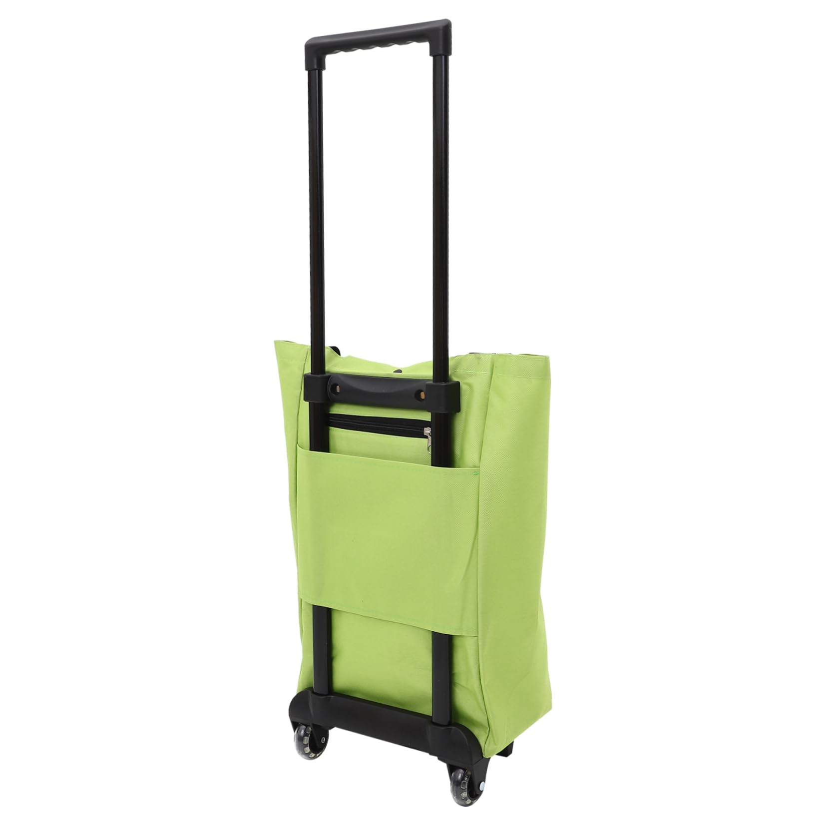HOMOCONOHOMOCONO Rolling Trolley Tote Bag Trolley Wheels Spacious Foldable Shopping Cart for Laundry and Groceries