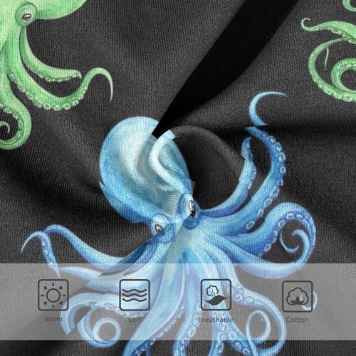 Green Blue Octopus Black Cute Panties Girl Girls Underwear Toddlers Cotton Animal Briefs Underpants 2t3