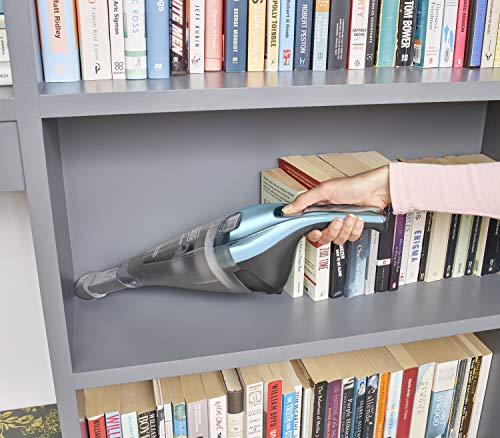 BLACK+DECKER - Aspirateur à Main Sans Fil DUSTBUSTER Rechargeable 7,2V - Aspi Compact et Puissant 15,5 AW - Autonomie 17 min - Batterie Lithium-ion - Capacité 385 ml - Bleu Chrome - NVC220WBC-QW - Image 7