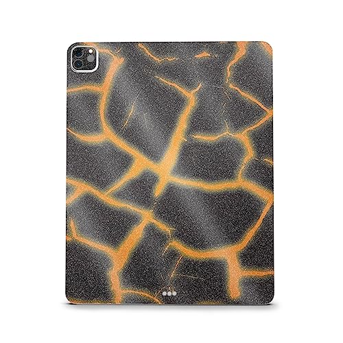 Image of MightySkins Carbon Fiber Skin Compatible with Apple iPad Pro 12.9 inch M2 6th Gen (2022) Full Wrap Kit - Lava Rock | Protective, Durable Textured Carbon Fiber Finish | Easy to Apply | Made in The USA