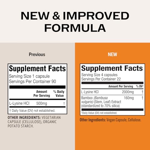 Image of Vimergy L-Lysine - Promotes Healthy Skin, Hair & Nails* - Supports Healthy Metabolism* - Vegan, Non-GMO & Gluten-Free - 90 Capsules (Pack of 2)