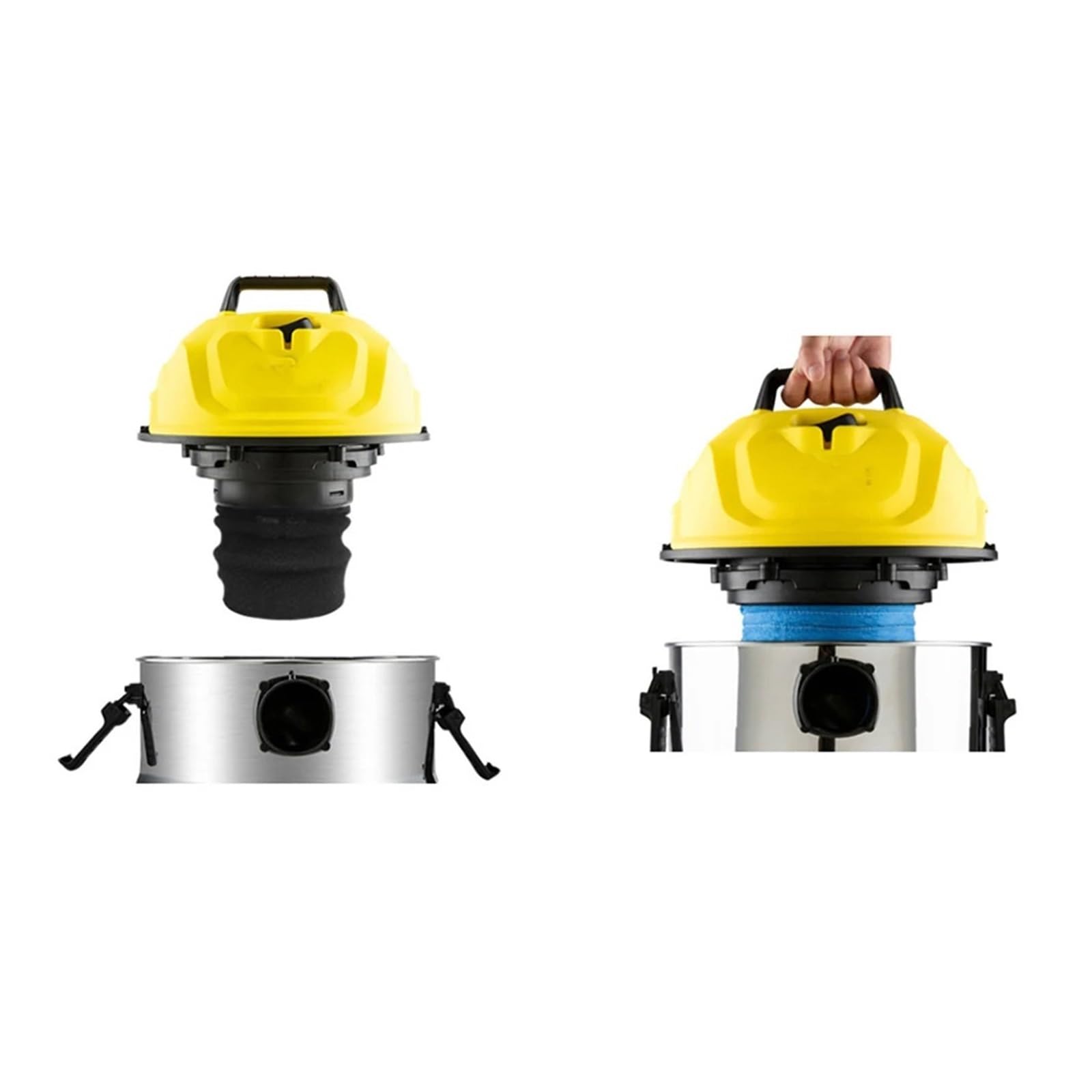 EtliN Foam Filter Compatible with Karcher NT 48/1 TE, WD 2.XXX, WD2.200, WD2.500 Compatible with Wet Vacuuming and Dry Vacuuming Absolute Spare Part