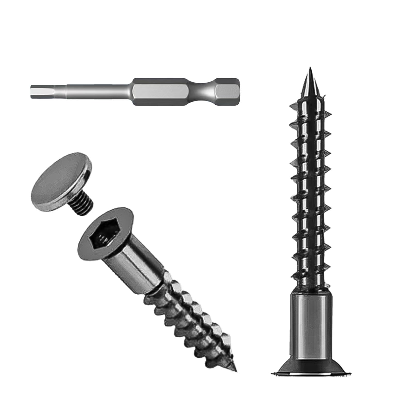 GZjiyu Tappi Per Viti - 600 Pezzi, Per Viti 3.5-4mm, Con Scatola Portatile, 6 Colori - Foto 2