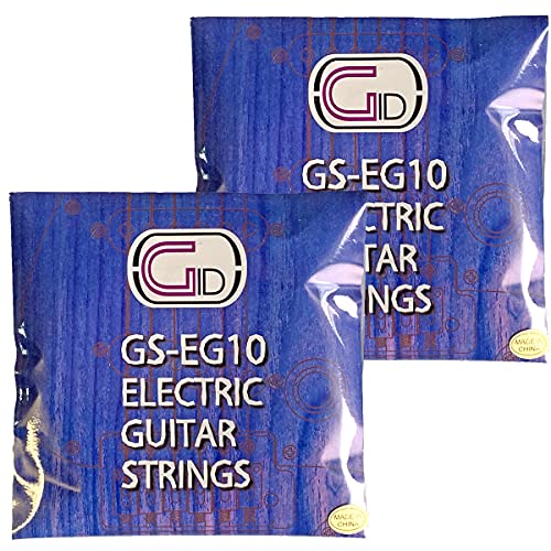 ジッド エレキギター弦 GID Electric Guitar Strings Serias GS-EG (GS-EG10 Light 10-46, 2セット)