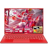 Ordinateur Portable 16 Pouces NOTODD - Celeron N5095, 12 Go RAM, 512 Go SSD, Win11, WiFi 6 | Léger, écran FHD 1920x1200
