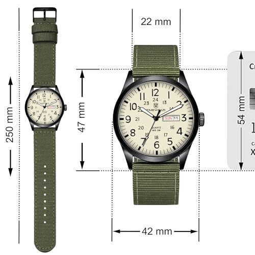 Image of TIMEWEAR Analog New Track Number Dial, Day Date Functioning, Nylon Fabric Strap Watch for Men