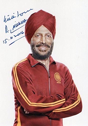 Autograph Photo of Milkha Singh