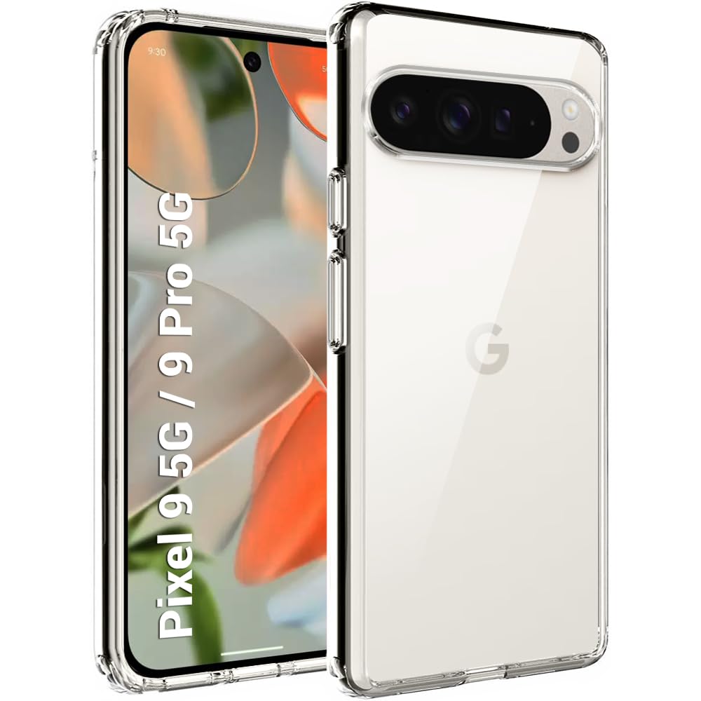 TheGiftKart Ultra-Hybrid Crystal Clear Back Case Cover for Google Pixel 9/9 Pro | Shockproof Design | Camera Protection Bump | Hard Clear Back | Bumper Case for Pixel 9/9 Pro (PC & TPU, Transparent) (B0DCTQL91W) Amazon Price History, Amazon Price Tracker