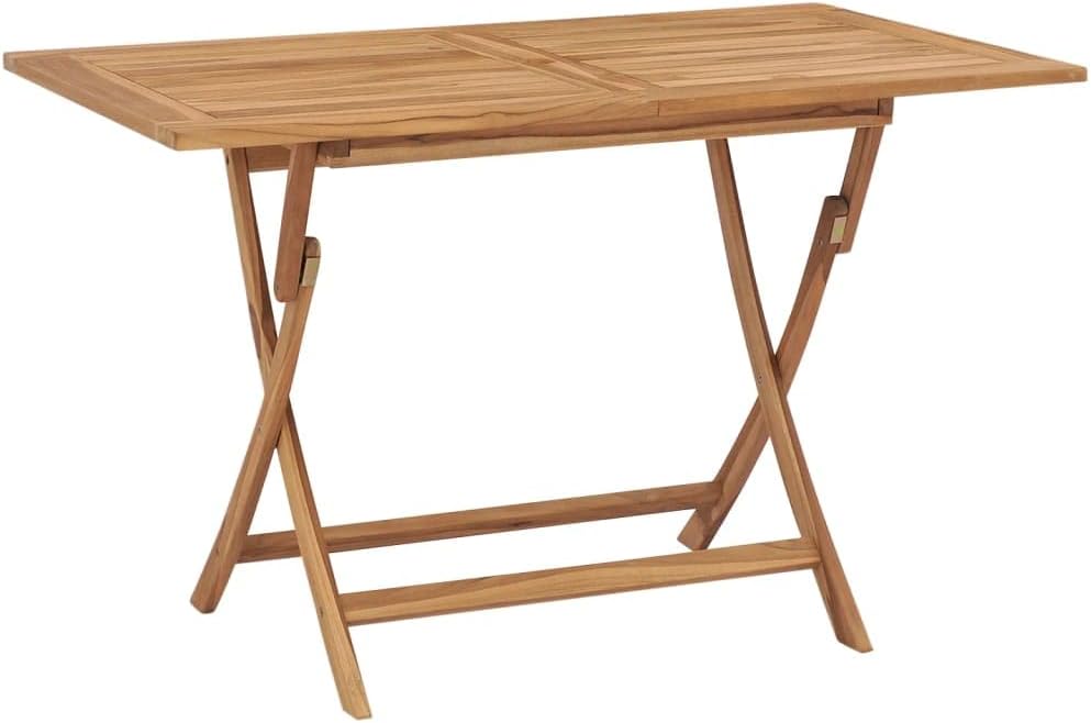 Folding Patio Table,Outdoor Dining Table,Outside Tables for Yard,Easy Storage,Suitable for Outdoor use,for Patio, Garden and Deck, 47.2"x27.6"x29.5" Solid Teak Wood