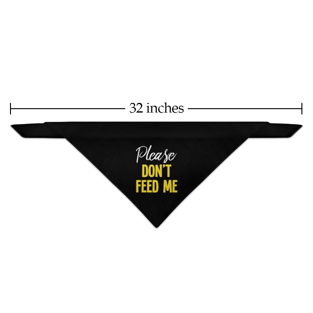 GRAPHICS & MORE Please Don't Feed Me Dog Pet Bandana - Black