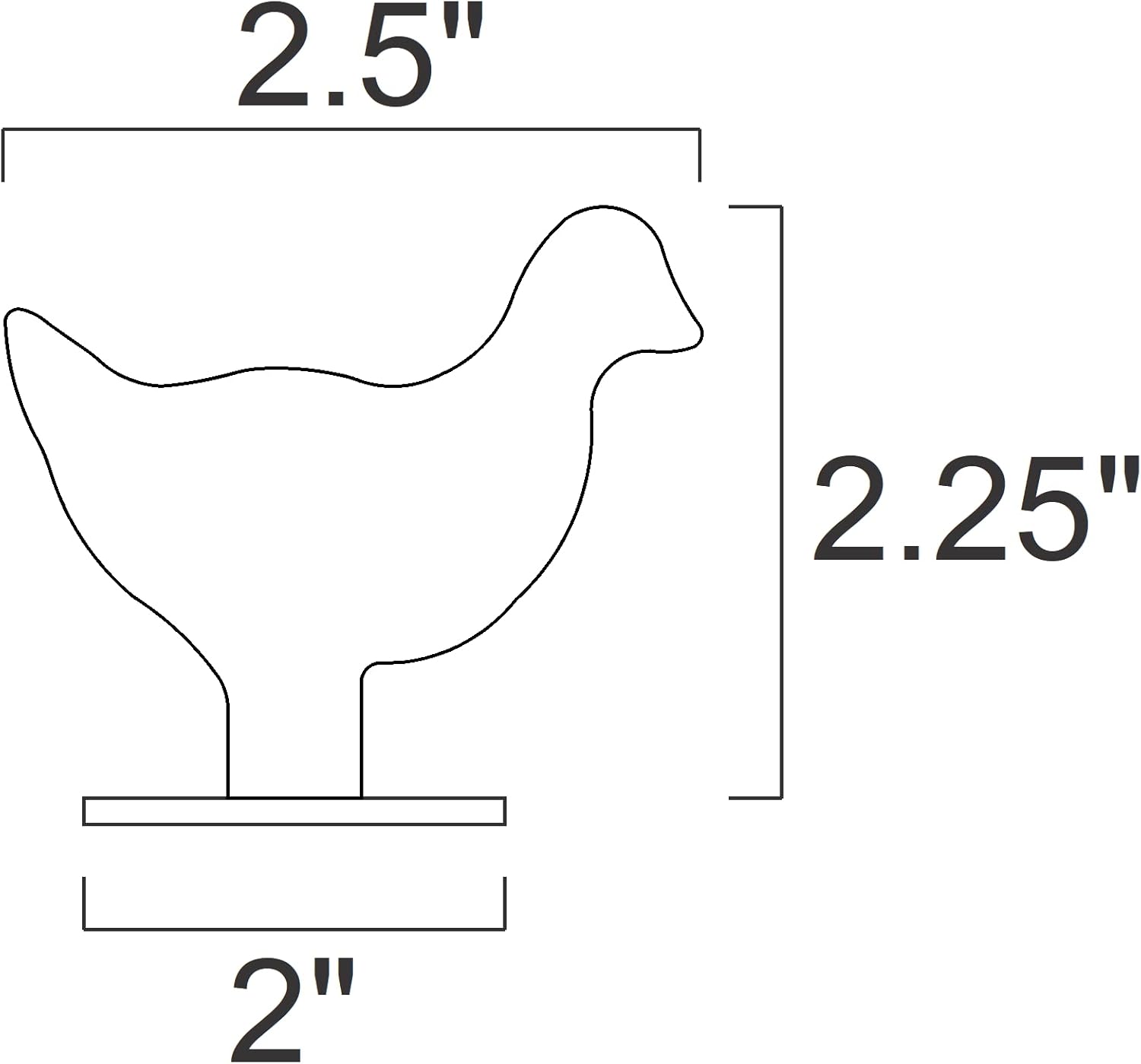 Magnum Target 1/5 Scale NRA/IHMSA .22LR Rim-fire Small Bore Animal Knock-Over Targets - 4pc. Steel Targets - Unpainted