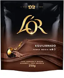 L'OR Café Torrado E Moído Equilibrado Torras 100% Arábica L'Or Sachê 250 G