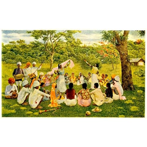 Toile Coolies de l'Est à Trinidad pour créer une ambiance cabinet de curiosités