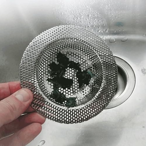 Colador para fregadero cocina acero inoxidable 4in miniatura 3