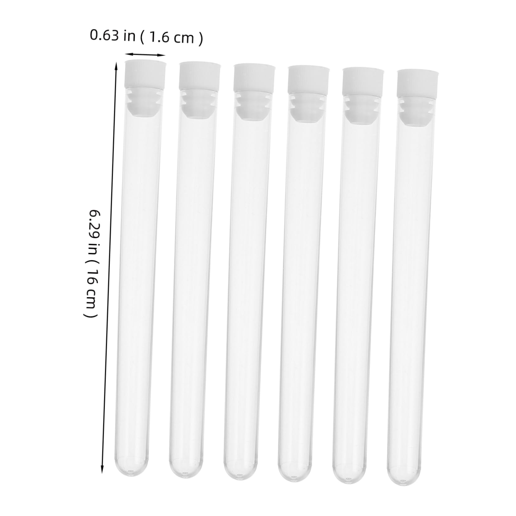 Gatuida Provette in Plastica 100 Pezzi Coperchio Sicuro e Design Compatto per Piccoli Oggetti e Perline Uso in Laboratori e Case