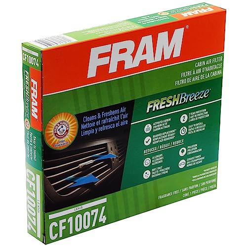 Fram Fresh Breeze Cabin Air Filter, Cf10074 With Arm & Hammer Baking Soda #TOP3