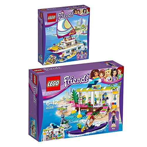 Preisvergleich Produktbild Lego Friends 2er Set 41315 41317 Heartlake Surfladen + Sonnenschein-Katamaran
