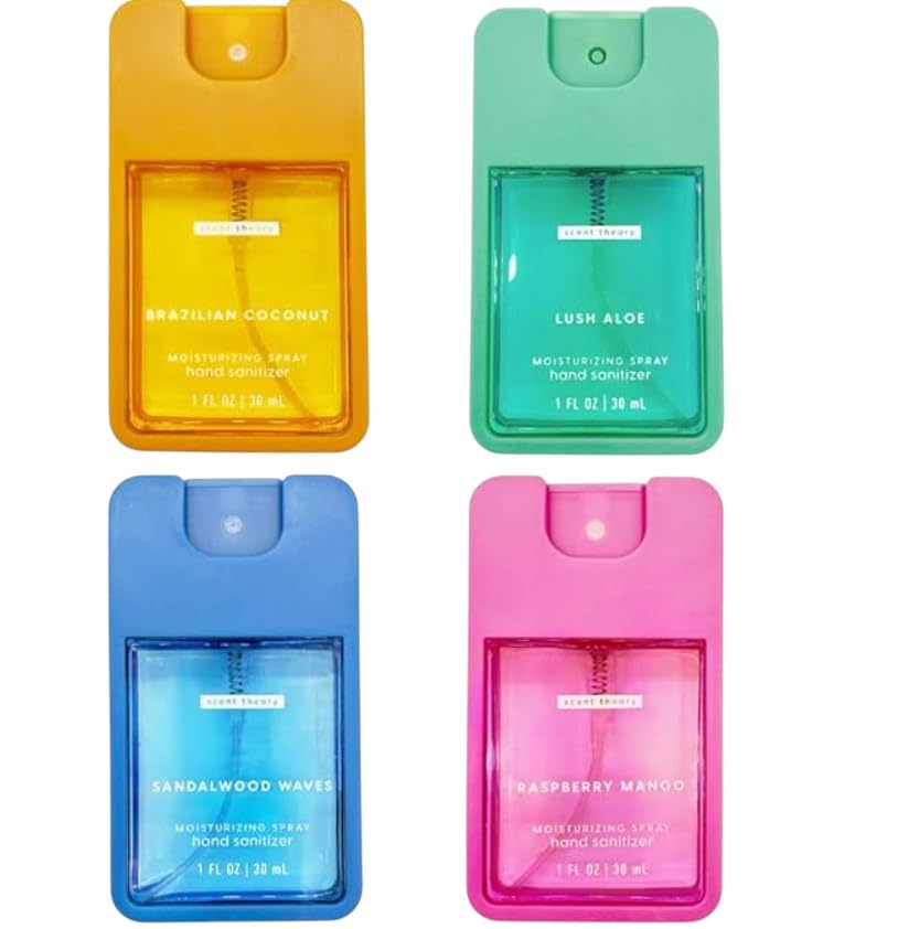 Scent Land Hand Sanitizer Sprays- 4 combo pack 1 fl oz each