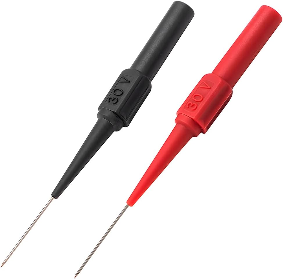 2 sondas de perforación de alambre aislante, sondas traseras no destructivas, aguja de perforación de alambre flexible, herramientas de reparación 2 sondas de perforación de alambre aislante, sondas traseras no destructivas, aguja de perforación de alambre flexible, herramientas de reparación