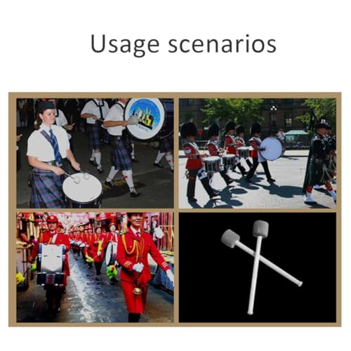 Baqueta de percusión con mango de espuma para bombo rojo miniatura 3