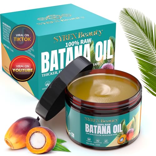 Dr. Sebi Approved Batana Oil For Hair Growth, Vitamino Batana Hair Oil Organic from Honduras Unrefined Promotes Hair thickness, Wild Growth Hair Oil, 100% Pure Raw Batana Oil Organic Prevent Hair Loss