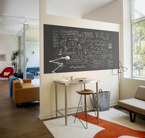 Image of WallDesign Chalkboard Film - Durable, Easy Installation, Customizable Size, Stain-Resistant Surface for Office, Home, Study, Planning, Work