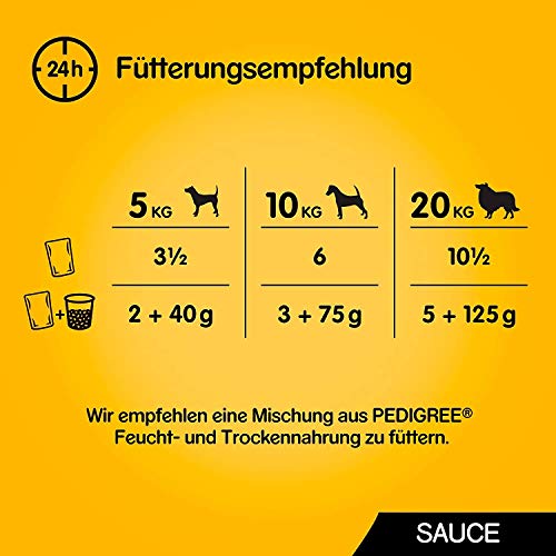 Pedigree Vital Protection Hochwertiges Huhn, Rind und Truthahn, 48 Beutel (4 x 12 x 100 g)