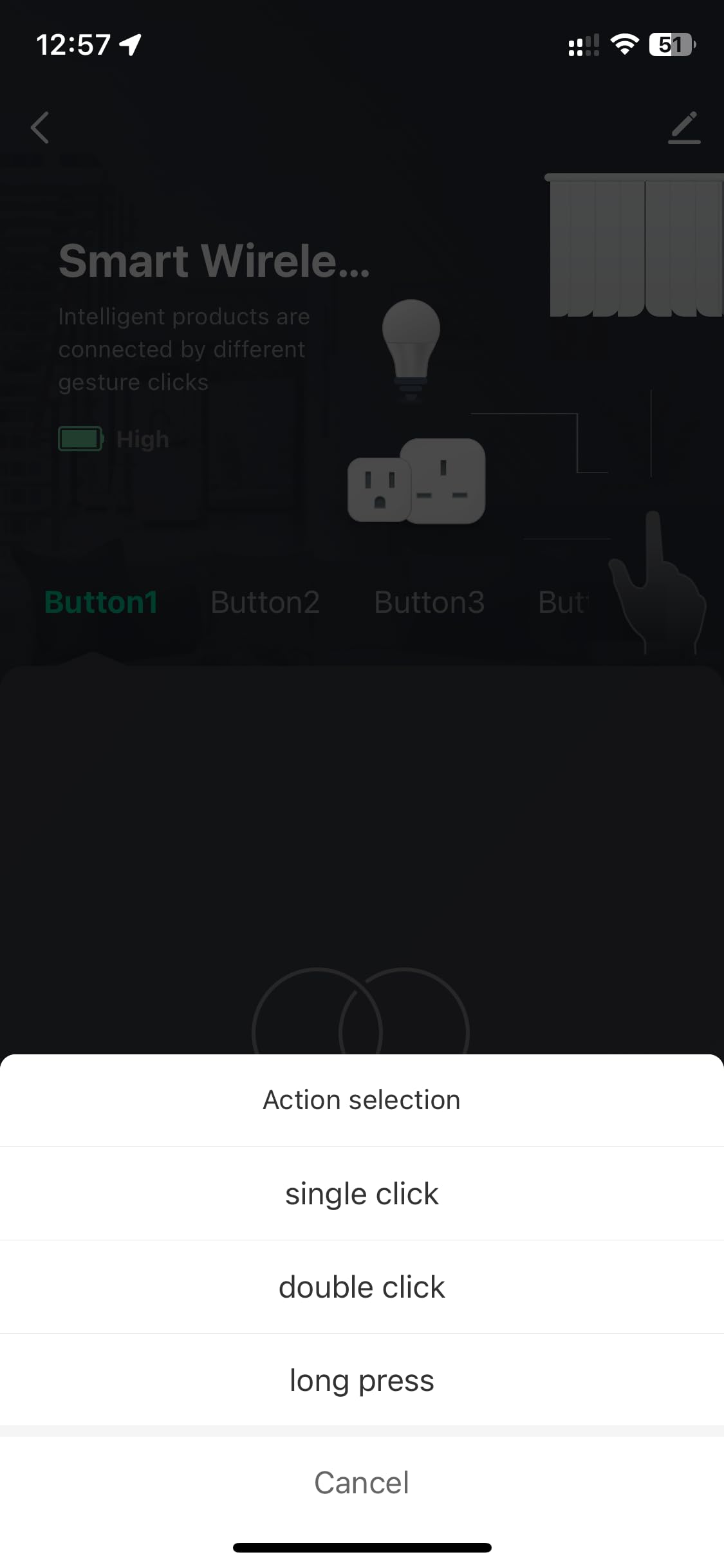Sone Smart One Botón ZigBee 3.0 inalámbrico Tuya interruptor escena 4