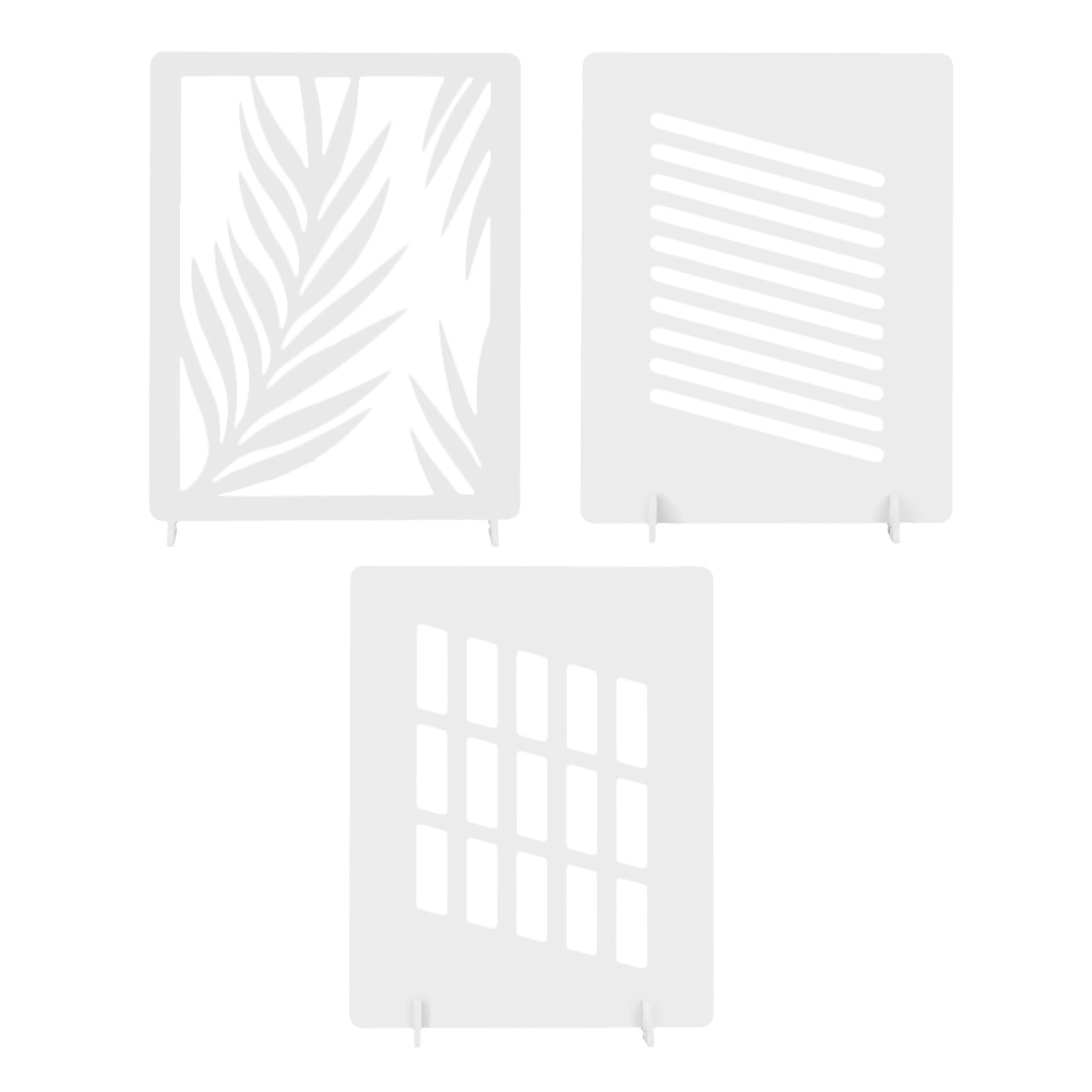 Oggetti di Scena per la Fotografia del Prodotto, 3 Pannelli Luminosi per Finestre Gioielli e Ornamenti Servizi Fotografici, Materiale PVC Riutilizzabile, Dimensioni 48x38x0,5 Cm, Staffe di