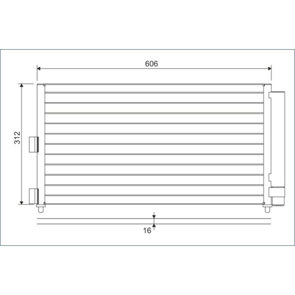 VALEO Condensatore, Climatizzatore 818021 Compatibile con: FIAT DOBLO Großraumlimousine, DOBLO Kasten/Großraumlimousine, IDEA, PUNTO, PUNTO Kasten/Schrägheck, LANCIA MUSA, Y, YPSILON