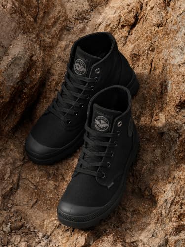 Image of Palladium Mono Chrome Men's Outdoor Boots | Lace-Up Sneakerboots, Hiking, Trekking & Riding Ankle Boots | Lightweight, All-Season, Durable