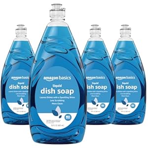 Amazon Basics Dish Soap, Fresh Scent, 30 fl oz, Pack of 4