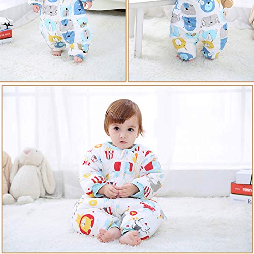 Sacco nanna invernale con gambe e imbottitura