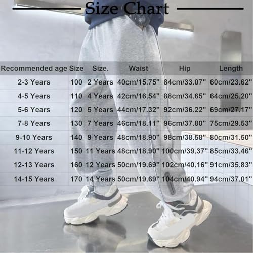 Toddler Kids Fall Clothes Boys Sweatpants Cotton Soft Hip Hop Streetwear Relaxed Fit Active Running Pants with Pocket3