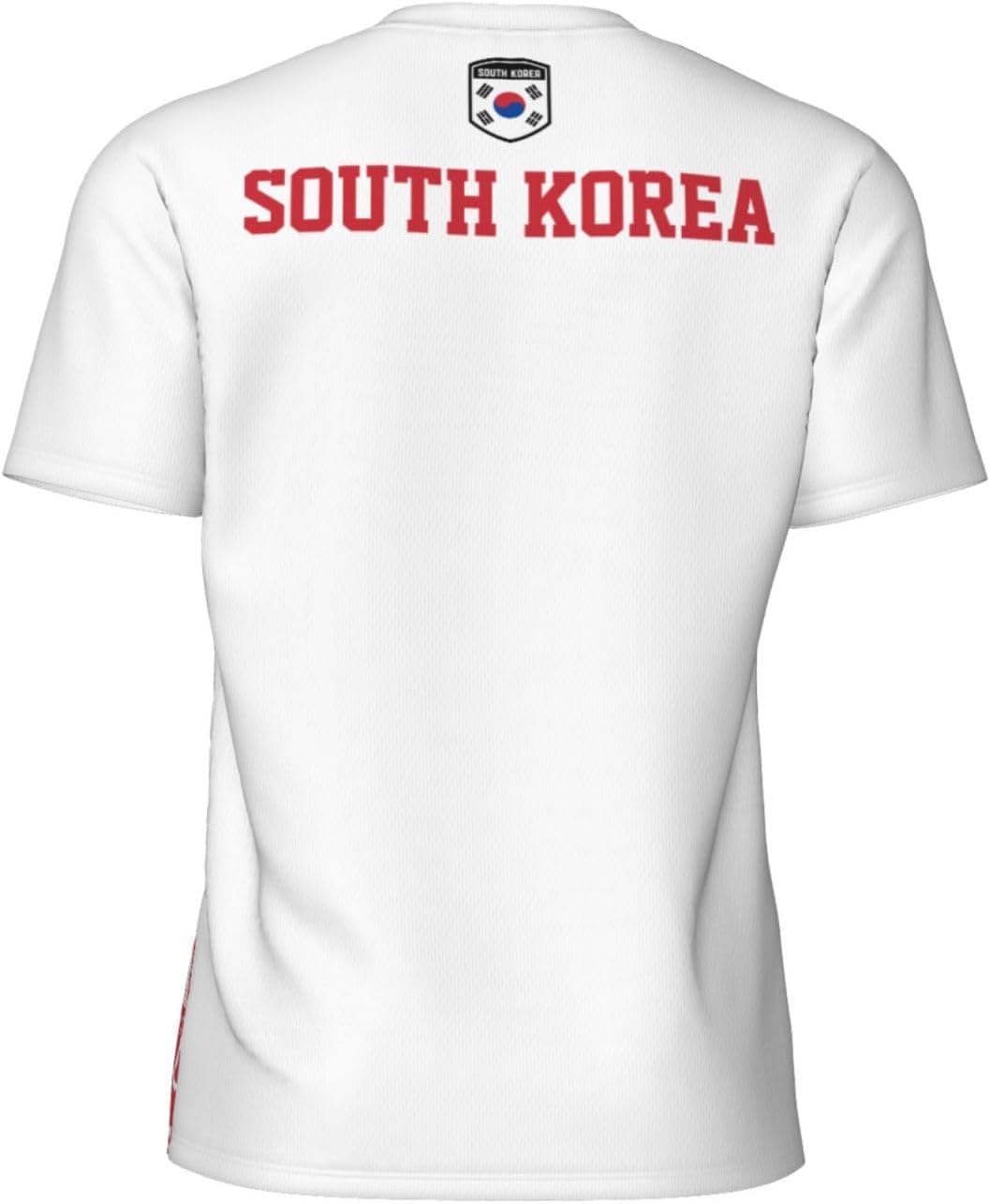 South Korea Flag Grain Sports Mesh T-Shirt Retro Jerseys for Running Soccer