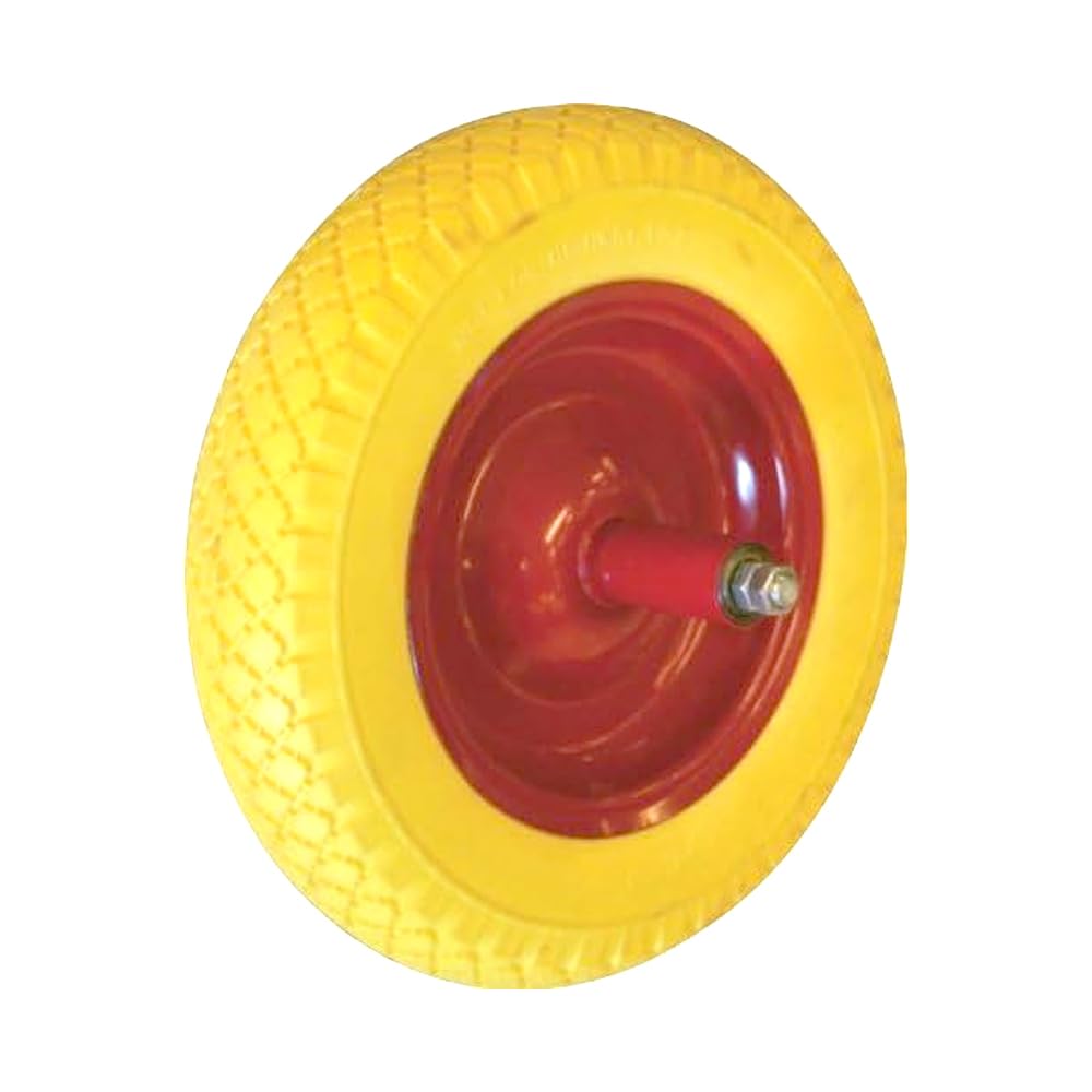 RUOTA PER CARRIOLA PIENA POLIURETANO D. 350X80 ASSE CM 20 CON - Foto 11