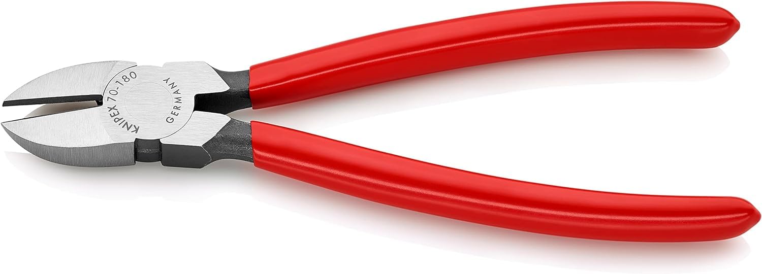 KNIPEX Alicate de corte diagonal recubiertos de plástico 180 mm, 70 01 180 EAN
