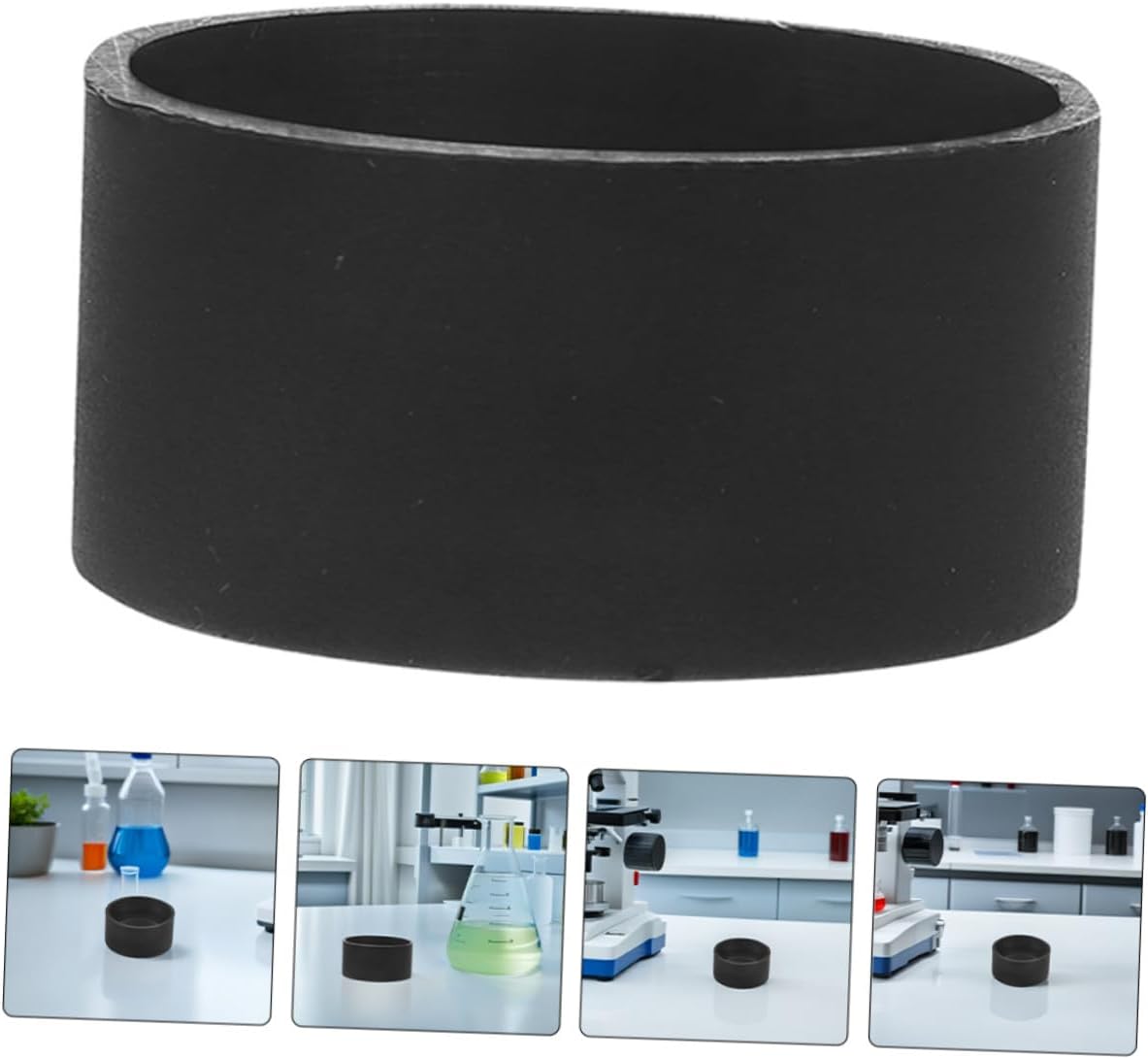 SHINEOFI 4pcs Microscope Eye Shields Rubber Eyepiece Guards Flat Angle Rubber Eye Covers Protective Scope Accessories for Laboratory and Classroom Use