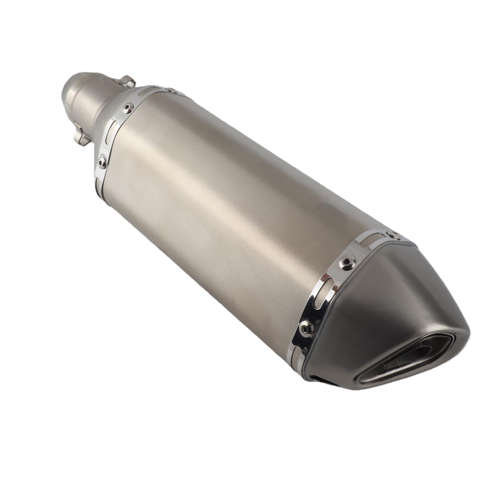Motorrad-Schalldämpfer-Auspuffrohr Edelstahl Kohlefaser Universell 38-51 mm Rohre