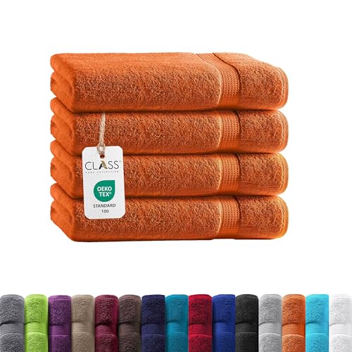 Class Home Collection Frottee Handtücher 50x100 cm – 4er Set Handtuch...