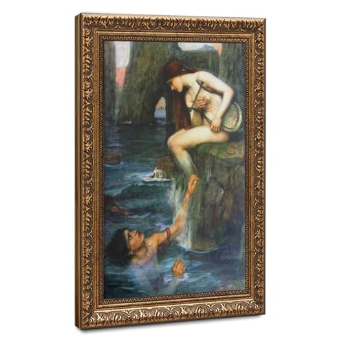 Toile canvas John William Waterhouse La sirène encadrée haute finition