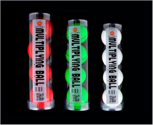 Bolas multiplicadoras de lujo (blancorojo disponible, 1.772 in), de una a cuatro bolas, trucos de magia suaves, accesorios de escenario, trucos de