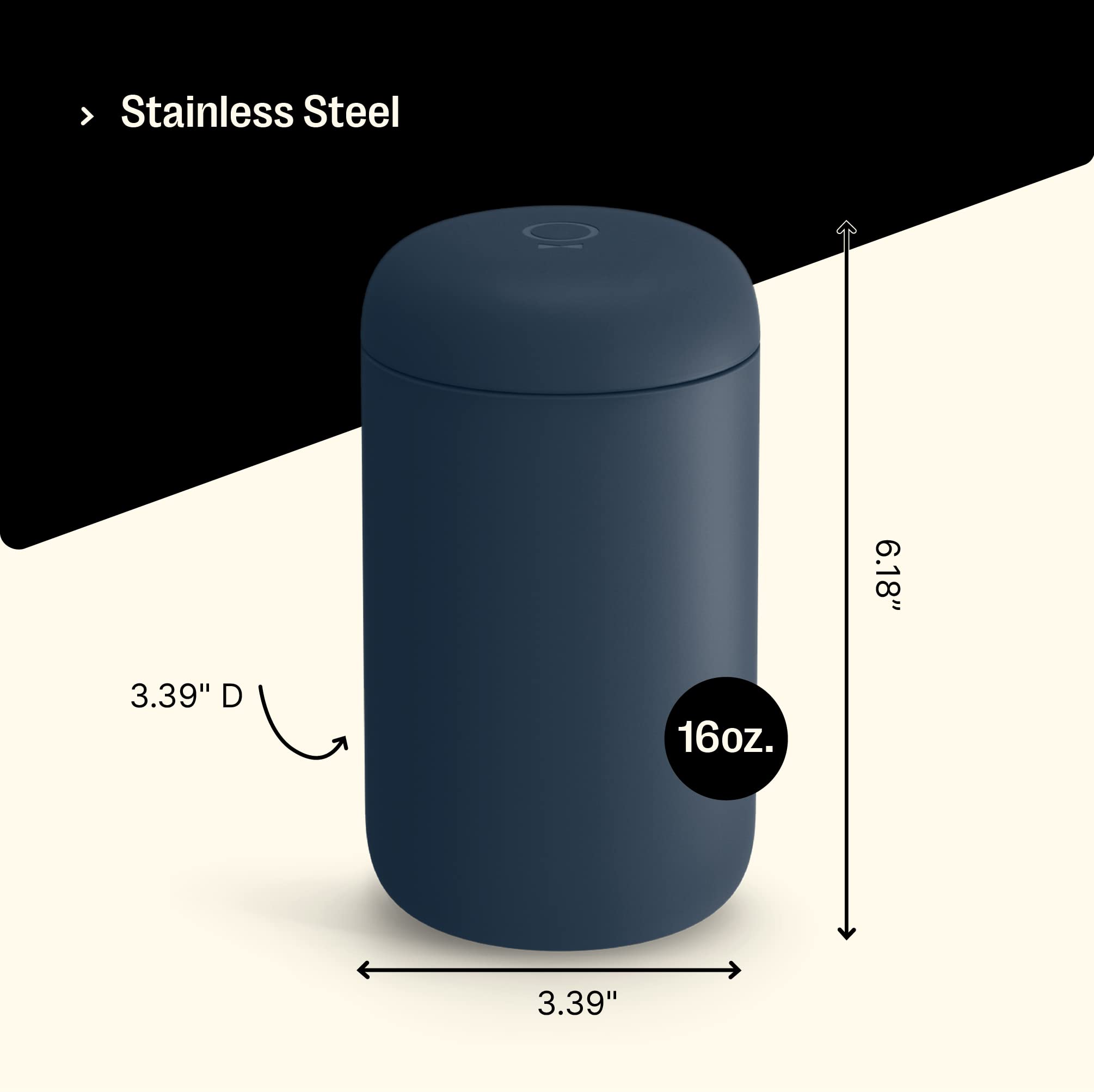 Amazon.com: Fellow 16 oz Carter Wide Travel Mug - Wide Mouth