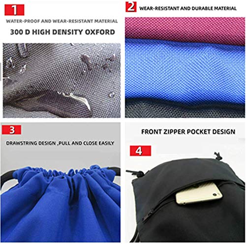 Men-Women-Sport-Gym-Sack-Drawstring-Backpack-Bag
